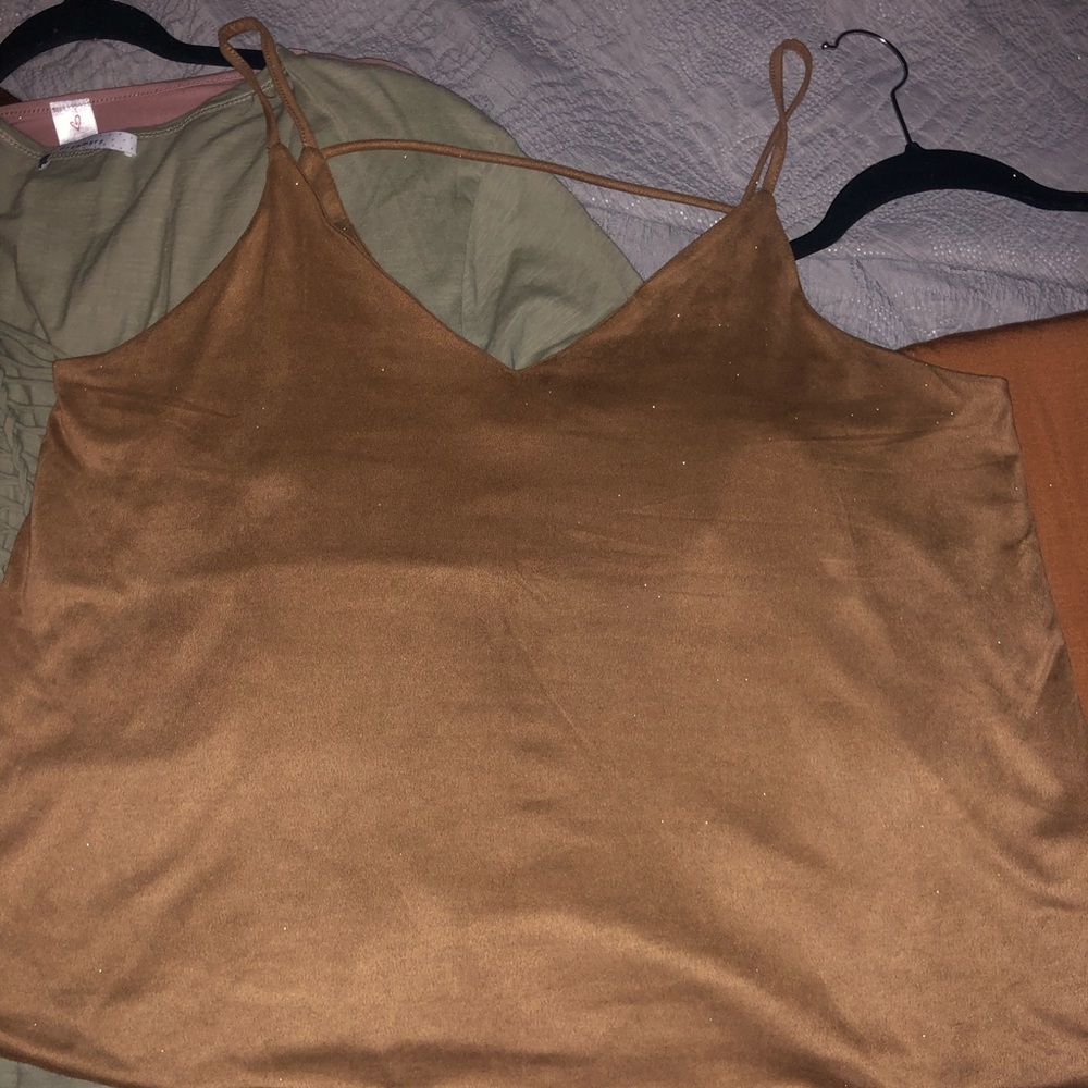 Camel tank top